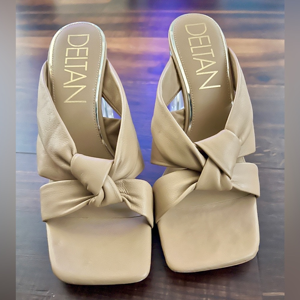 NWOT Deltan Nude Chunky Heals